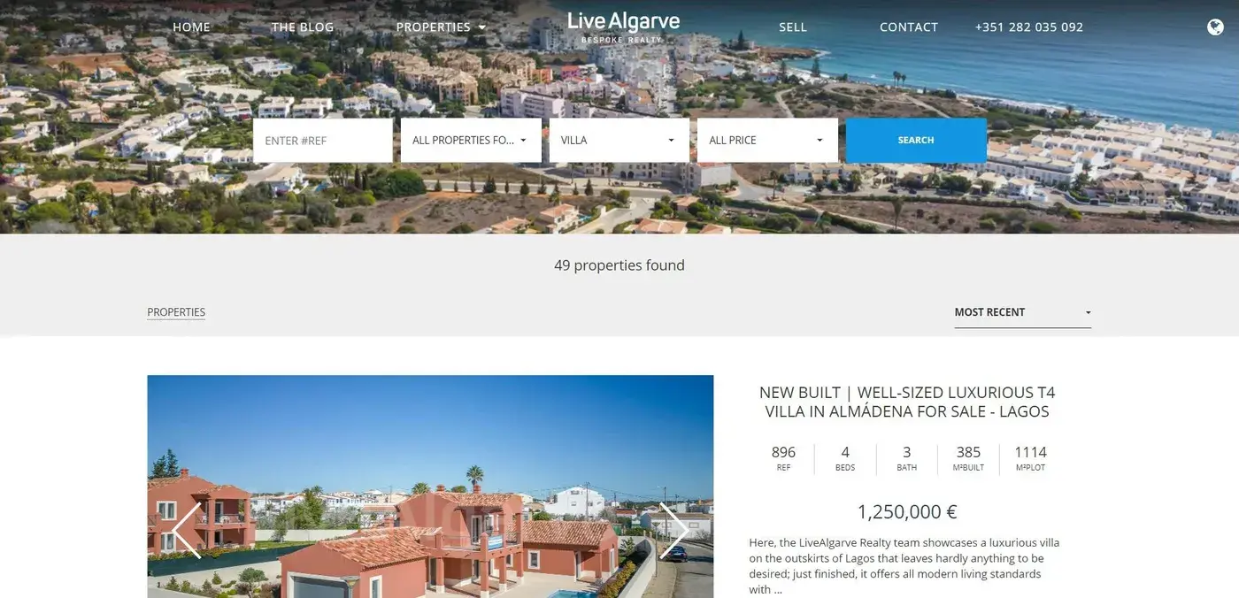 LiveAlgarve: Search results