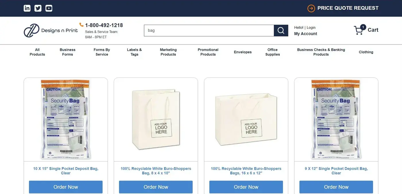 DesignsnPrint.com: Product search results